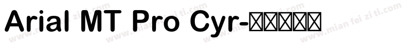 Arial MT Pro Cyr字体转换